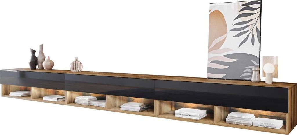 MIRJAN24 TV-Lowboard A300, TV-Tisch mit 3 Klappe, Stehend / Produktbild 