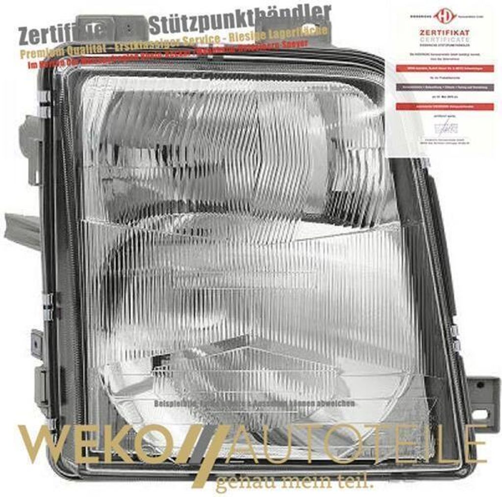 Scheinwerfer rechts DIEDERICHS 2280980 für VW