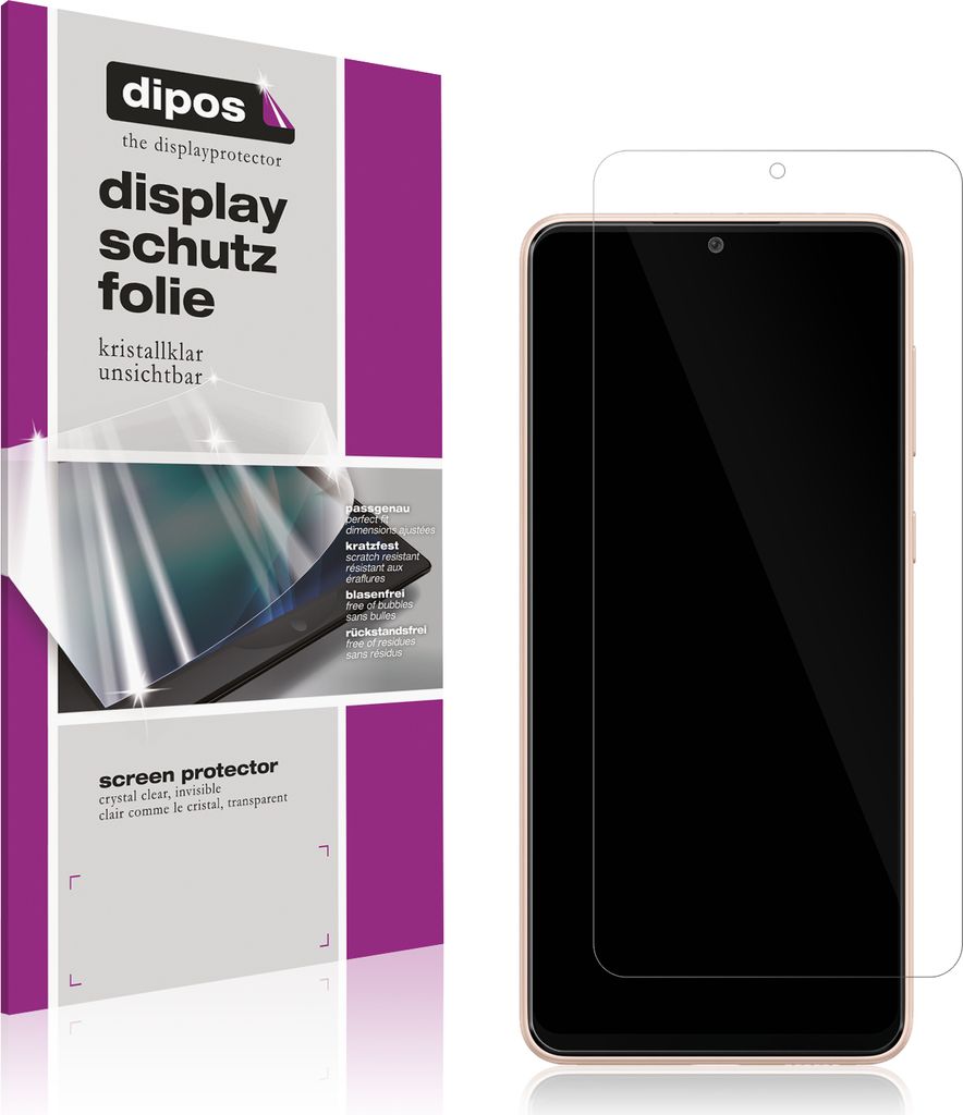5x Schutzfolie für Samsung Galaxy A33 klar Displayschutzfolie Folie Display Schutz dipos
