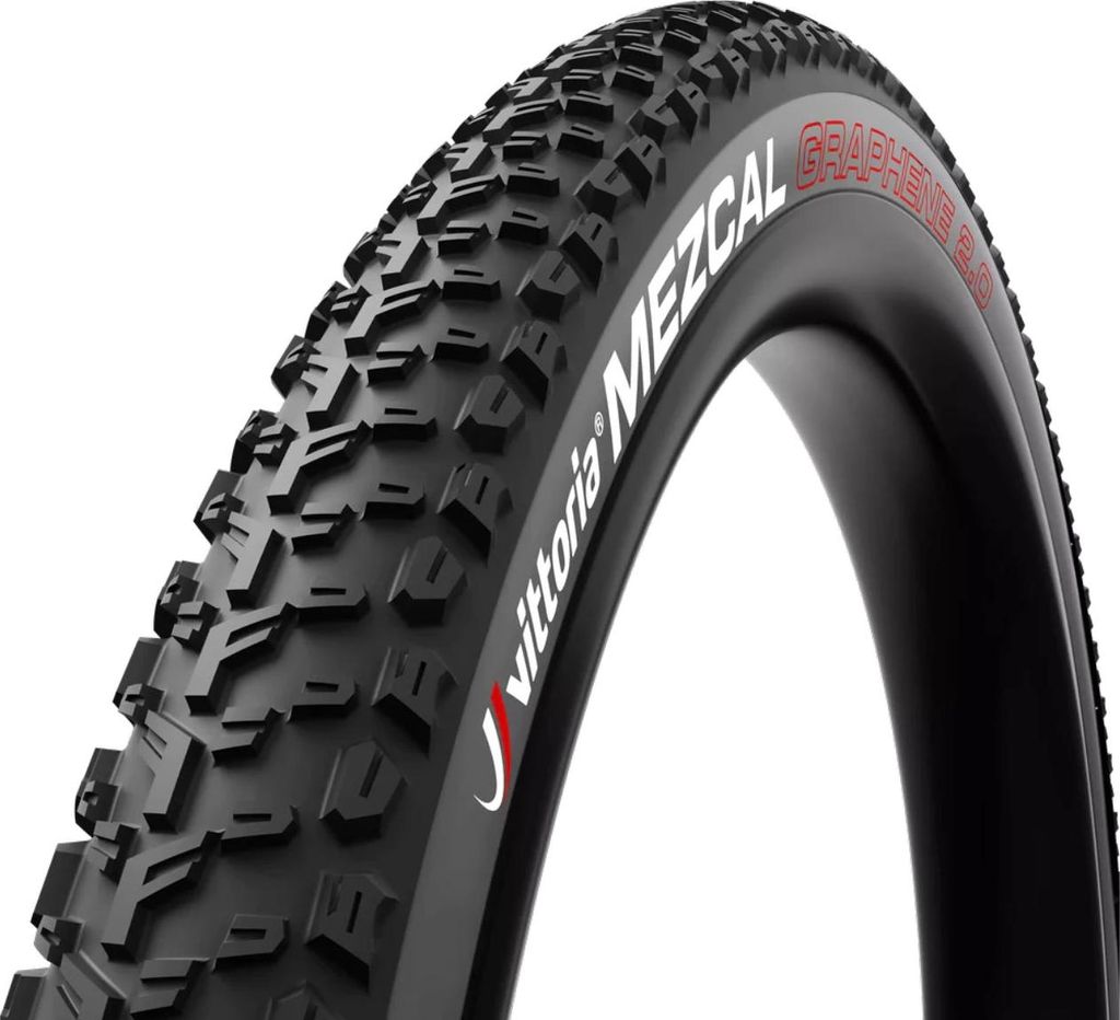 A close-up studio shot of a bicycle tire.