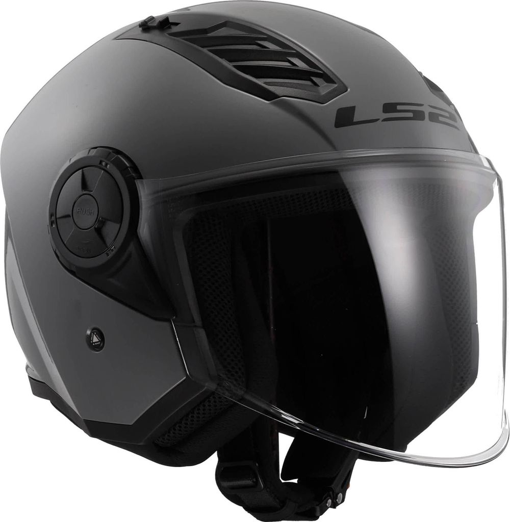 Jet Helm LS2 OF616 AIRFLOW II Solid Glänzend Nardo Grau Produktbild 