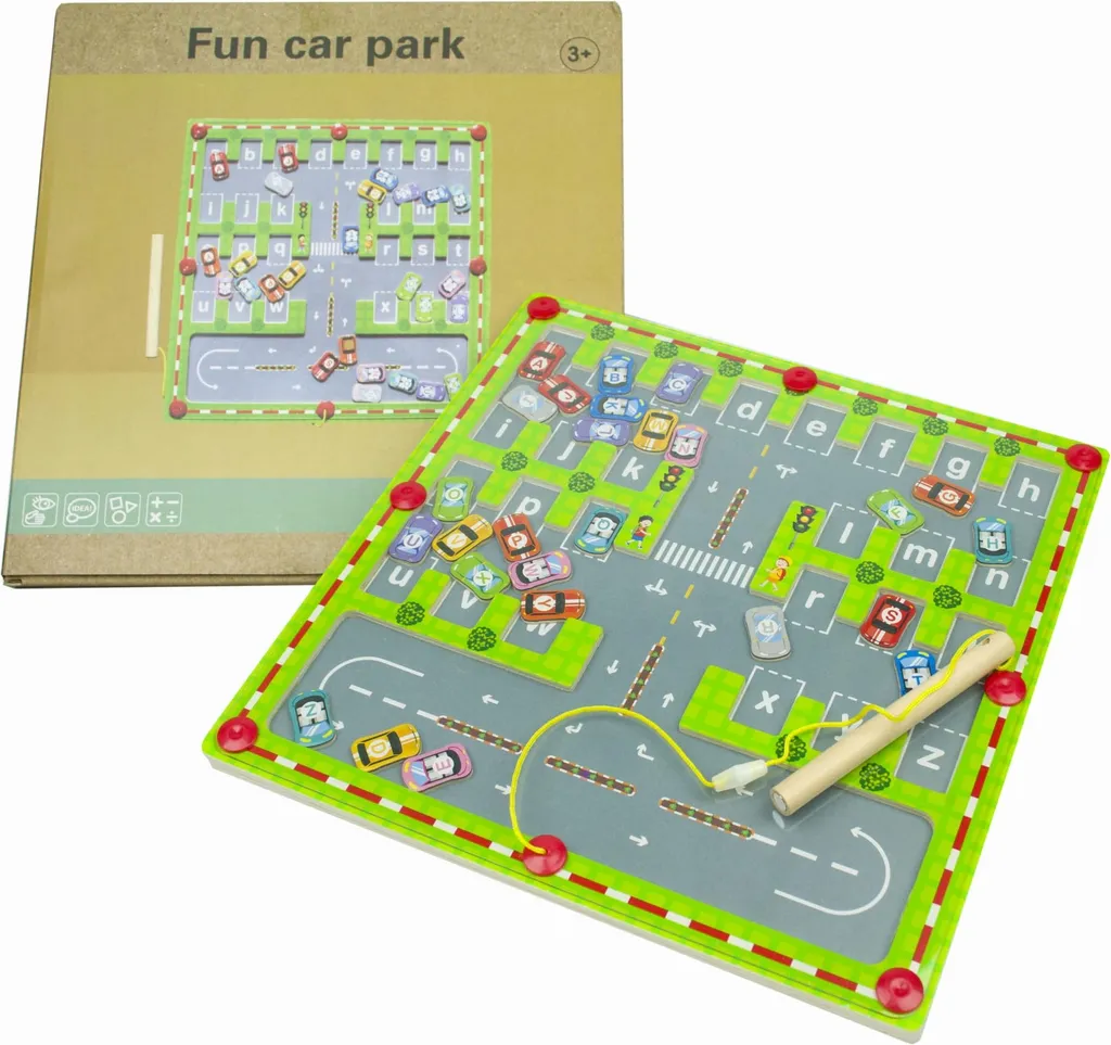 Puzzle Magnétique en Bois Labyrinthe Alphabet pour Apprendre les Lettres