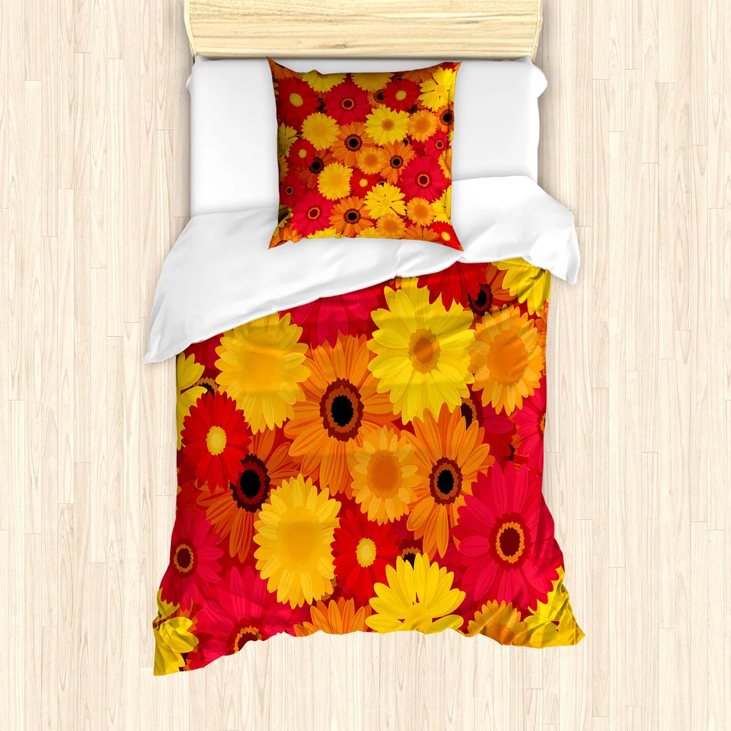 Copripiumino 135x200 Multicolore Gerber Daisy - Antiallergico