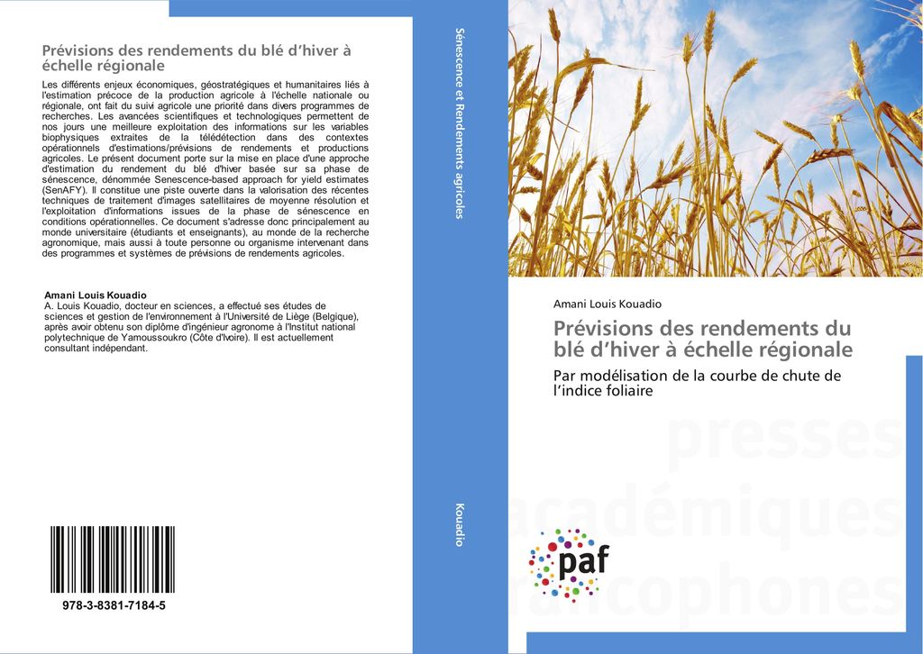 Prévisions des rendements du blé d'hiver à échelle régionale