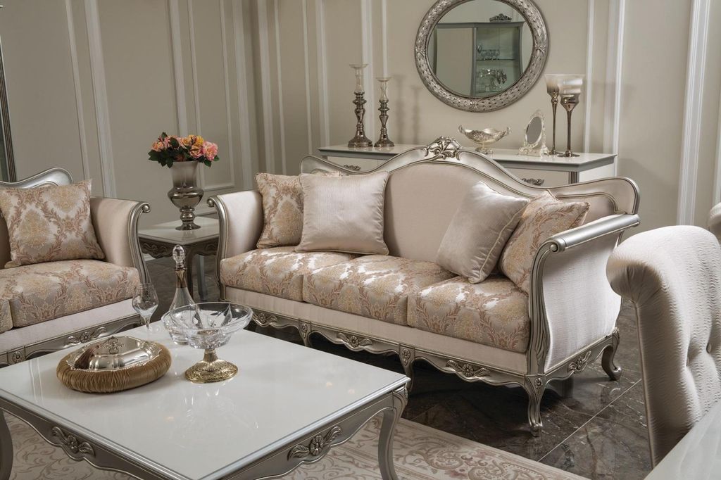 Dreisitzer Sofa 3 Sitzer Sofas Luxus Textil Couchen big Polster Designer Möbel