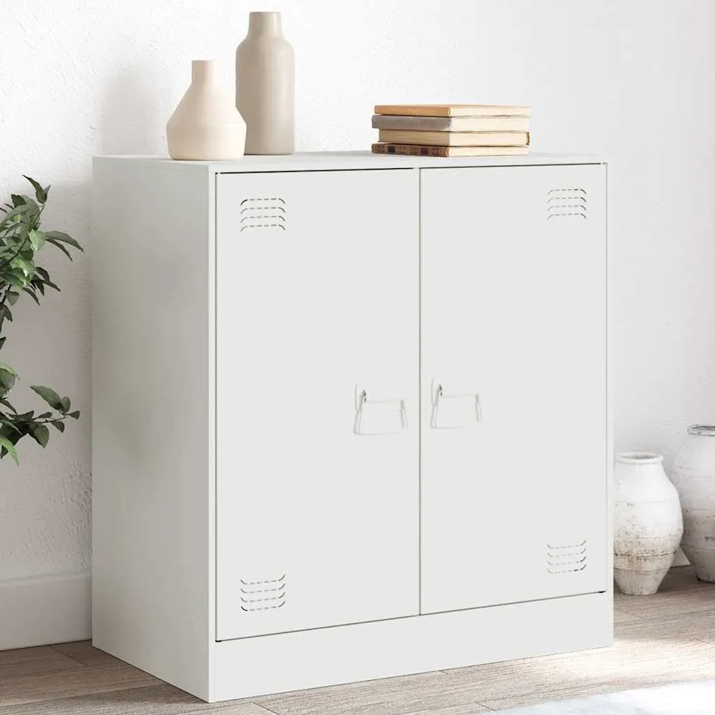 Madia Moderna Bianca vidaXL 67cm | Mobiletto Industrial in Acciaio