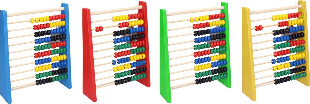 Compteur 100 boules bois 15x20x5cm Image du produit 
