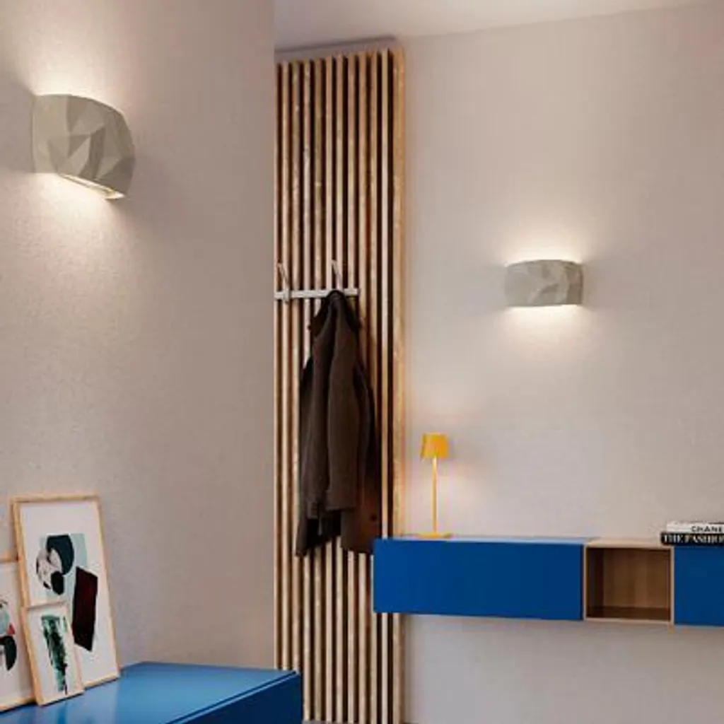 Applique LED graduable avec diffuseur prismatique céramique noire - 2