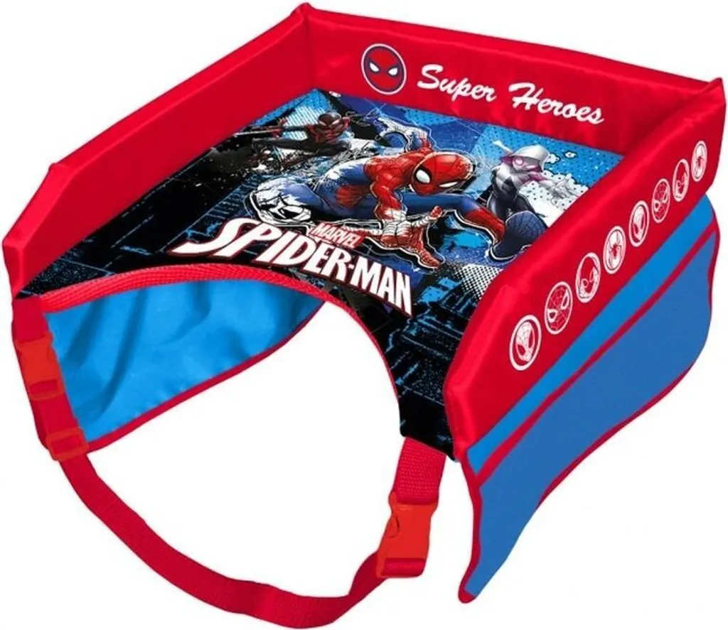 Table de Voyage Spiderman avec Rebords Anti-chute - Support de Jeu 37cm