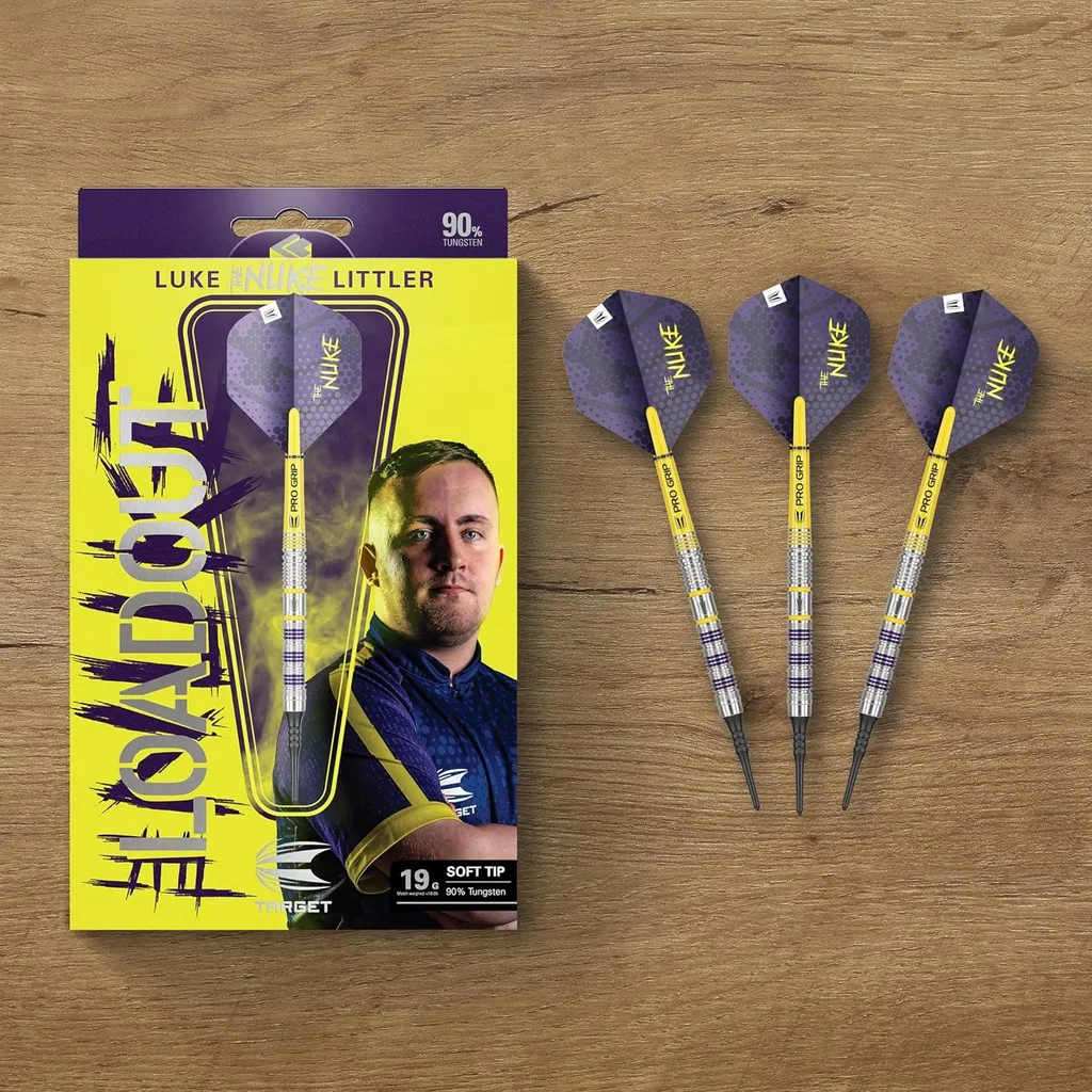 Jeu de fléchettes Loadout 90% tungstène pointe souple 19g Pixel Tip