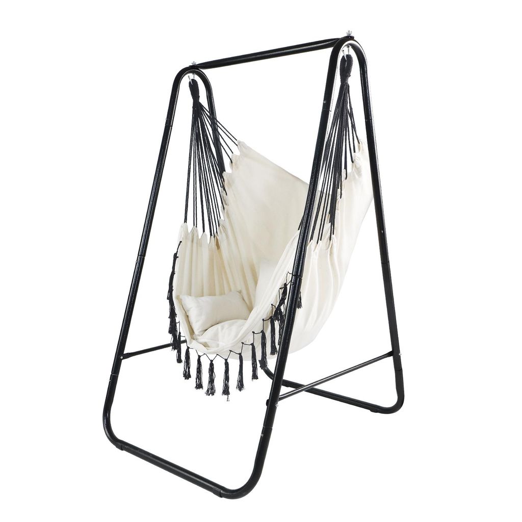CCLIFE Hängesessel mit Gestell Kissen Hängeschaukel Produktbild 