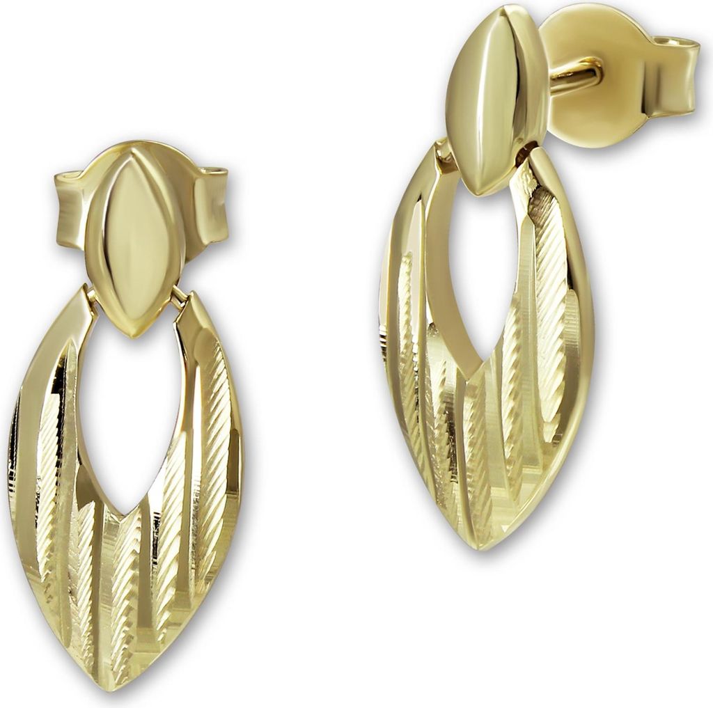 GoldDream Ohrstecker Drops Ohrring 333 Gold Damen Echtschmuck GDO5721Y