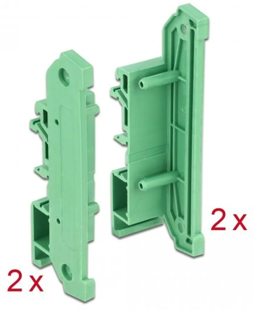 Fixation Stable PCB sur Rail DIN : 4 Parois Latérales Delock Anti-Glisse