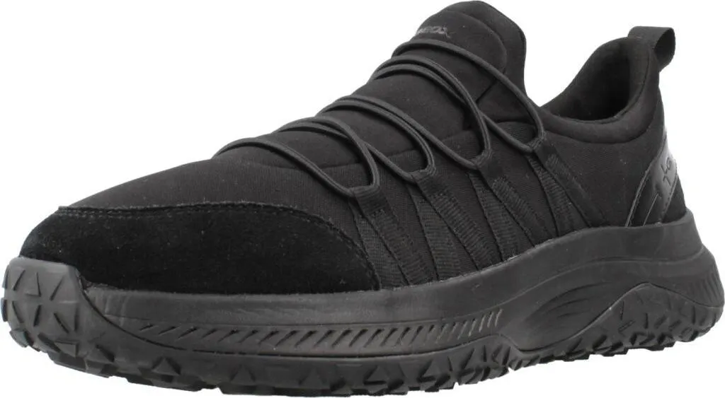 Geox D Oliviera Noir : Baskets en Cuir pour Femme Style et Confort