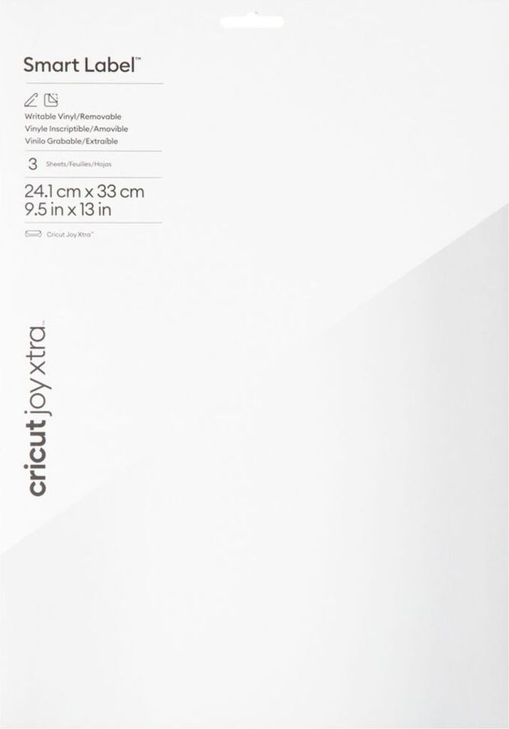 Cricut Joy Xtra Smart Vinyl - Schreibfolie, abnehmbar (3 Stk.)