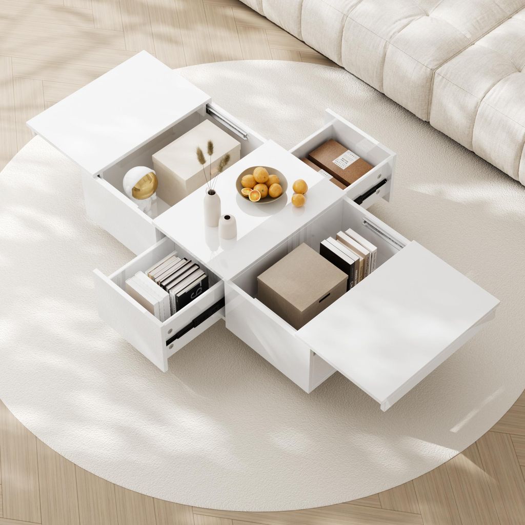 MODFU Table Basse Design Contemporain avec Rangement Image du produit 