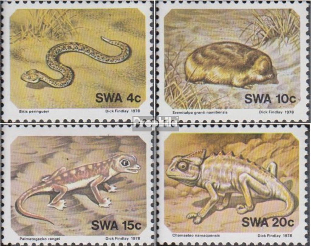 Briefmarken Namibia - Südwestafrika 1978 Mi 440-443 (kompl.Ausg.) FDC Tiere der Namib-Wüste
