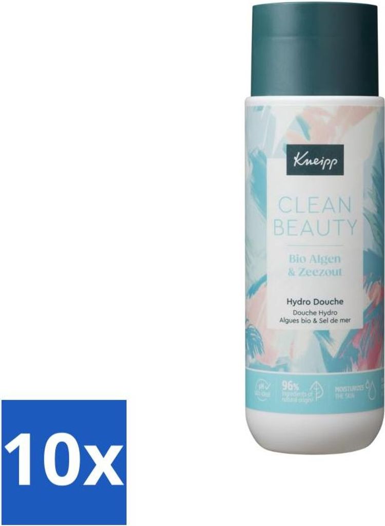 Kneipp - Duschgel - Clean Beauty - Algen & Meersalz - 200 ml - Vorteilspack - 10 Stücke