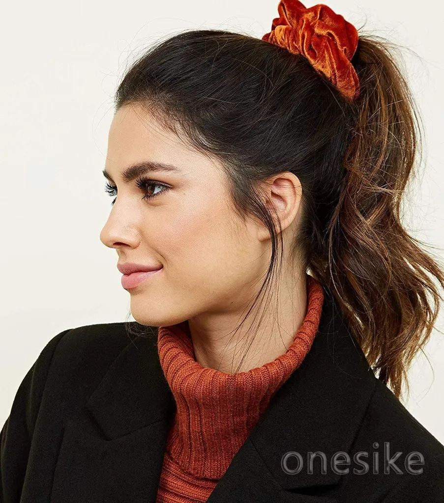 Accessoires Cheveux Velours 45 Couleurs pour Queue de Cheval et Chignon - 6
