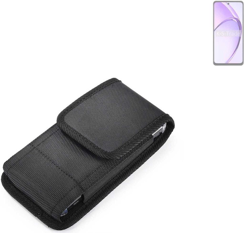 Holster Gürteltasche kompatibel mit Oppo A3x CPH2641 Holster Gürtel Tasche wasserabweisend Handy Hülle Schutz Hülle Outdoor schwarz K-S-Trade