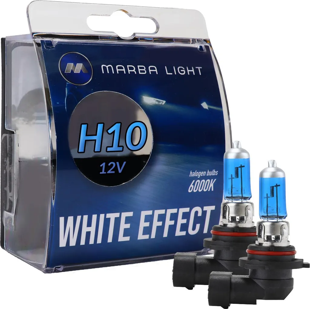 Ampoules H10 Marba Light 42W : Fini l'Éclairage Jaune avec l'Effet Blanc