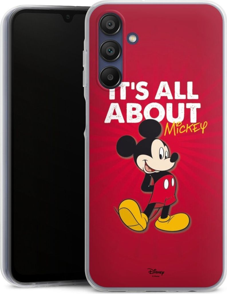 DeinDesign Handyhülle für Samsung Galaxy A15 Silikon Hülle Case Smartphone Schutzhülle Disney Maus Offizielles Lizenzprodukt
