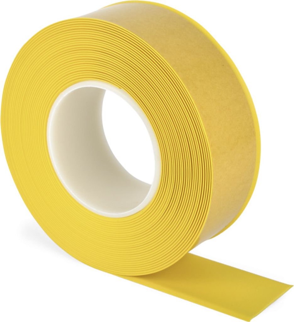 Bodenmarkierungsband WT-500 mit abgeschrägten Kanten, PVC, Gelb, 50 mm x 10 m
