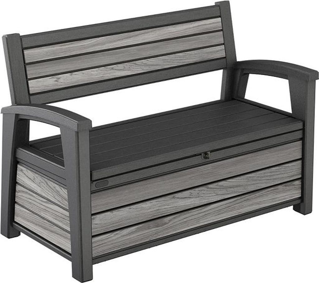 Curver Decocoat Kunststoff-Gartenbank/Ablage 227 L sturmgrau