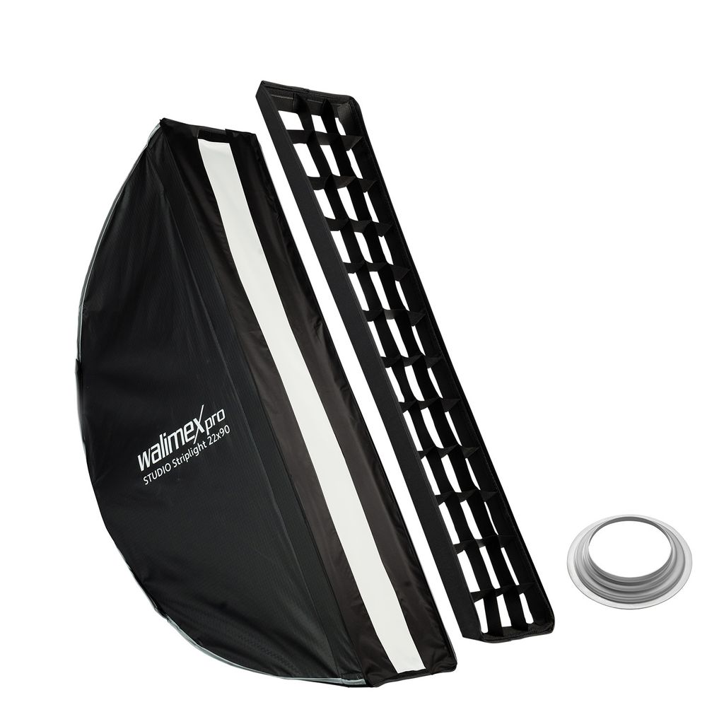 Walimex pro Studio Striplight Softbox 22 x 90 cm + Hensel Produktbild 