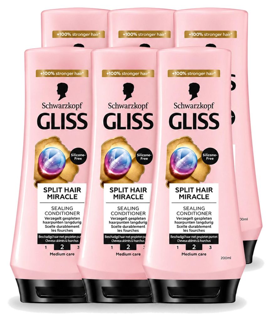 6 x Gliss Hair Repair Conditioner voor beschadigd haar, Productafbeelding 