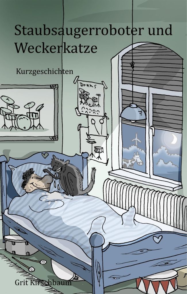 Staubsaugerroboter und Weckerkatze