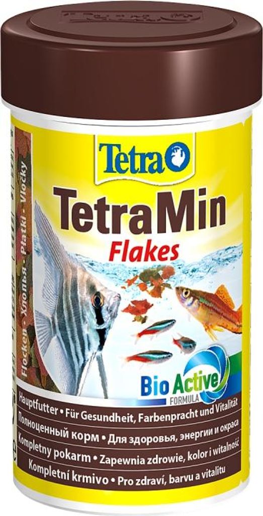 Tetra Min Flakes 100ml - Flockenfutter für Fische Tetra