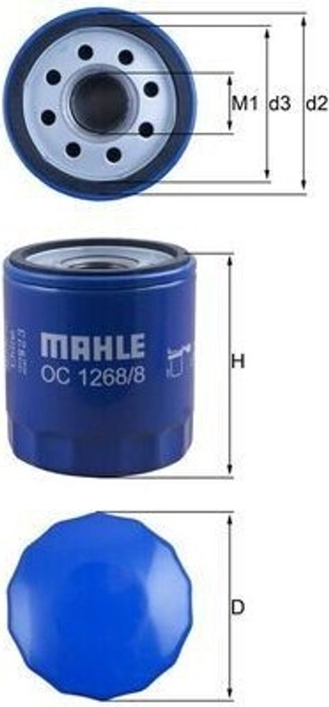 Oc1268/8 Oelfilter Passend Fuer Opel