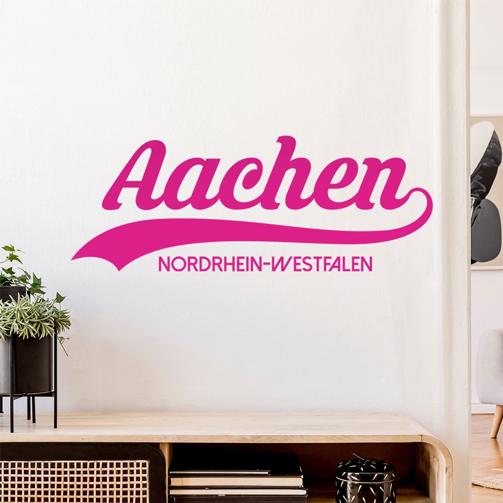 Aachen Nordrhein-Westfalen Wandtattoo Wandaufkleber Wall Sticker - Dekoration, Küche, Wohnzimmer, Schlafzimmer, Badezimmer