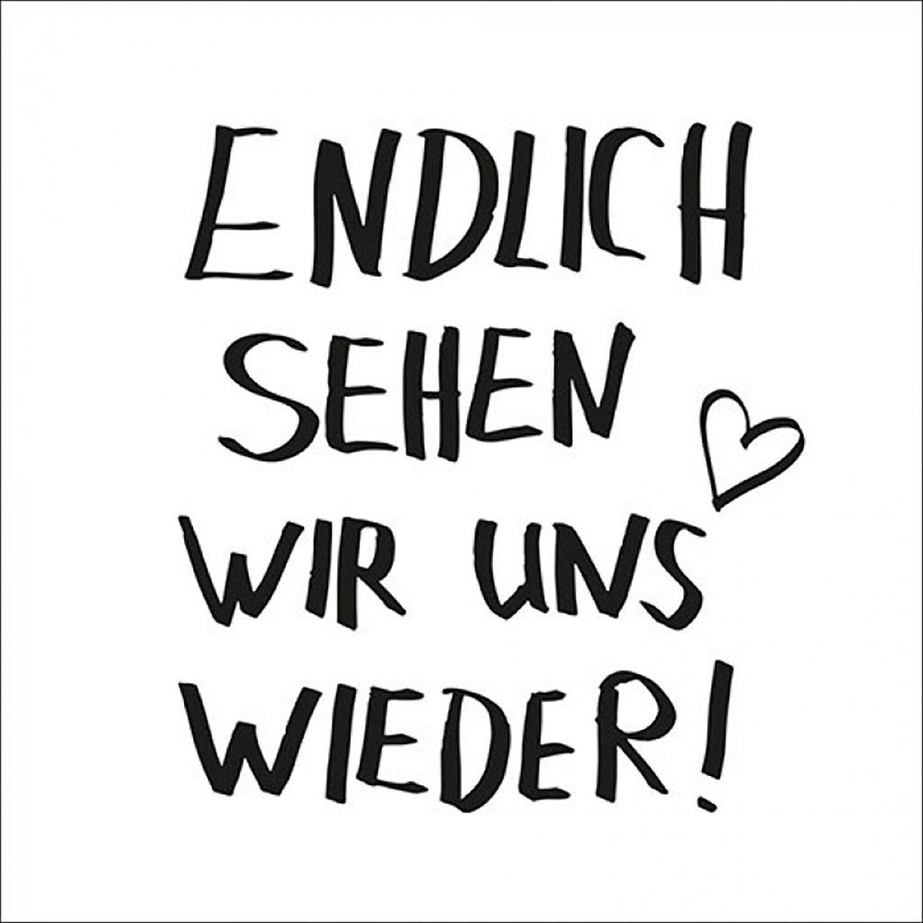 Servietten Papier 33x33cm 3-lagig mit Schriftzug Produktbild 