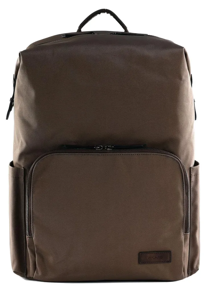 PICARD Calahari Sac à Dos Ordinateur Portable en Cuir Véritable Café