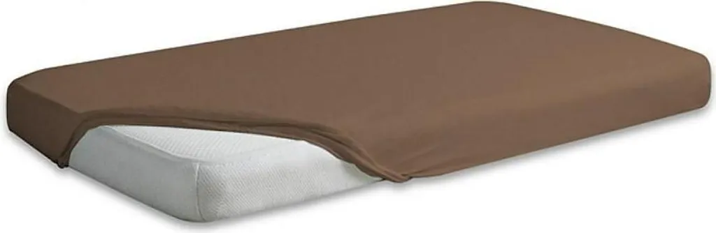 Drap Housse Satin Matex pour Matelas XXL - Brun 18 Confort de Nuit