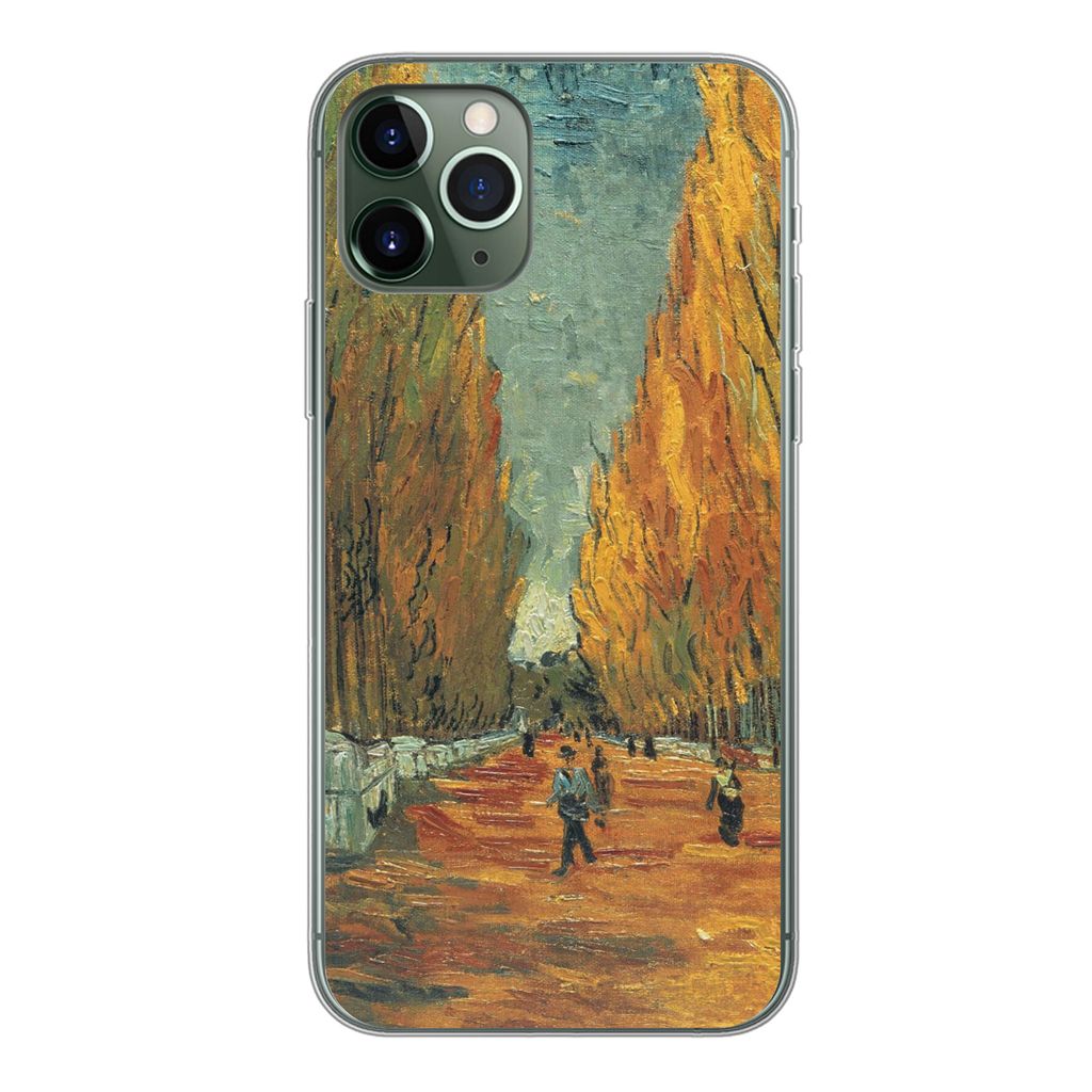 MuchoWow Handyhülle Schutzhülle Hülle für iPhone 11 Pro Elysische Felder - Vincent van Gogh Silikon Softcase Handy Hülle - Handy