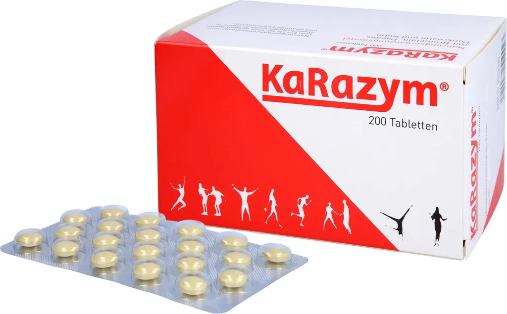 Karazym gastro-résistant 200 pc : complexe enzymatique haute absorption