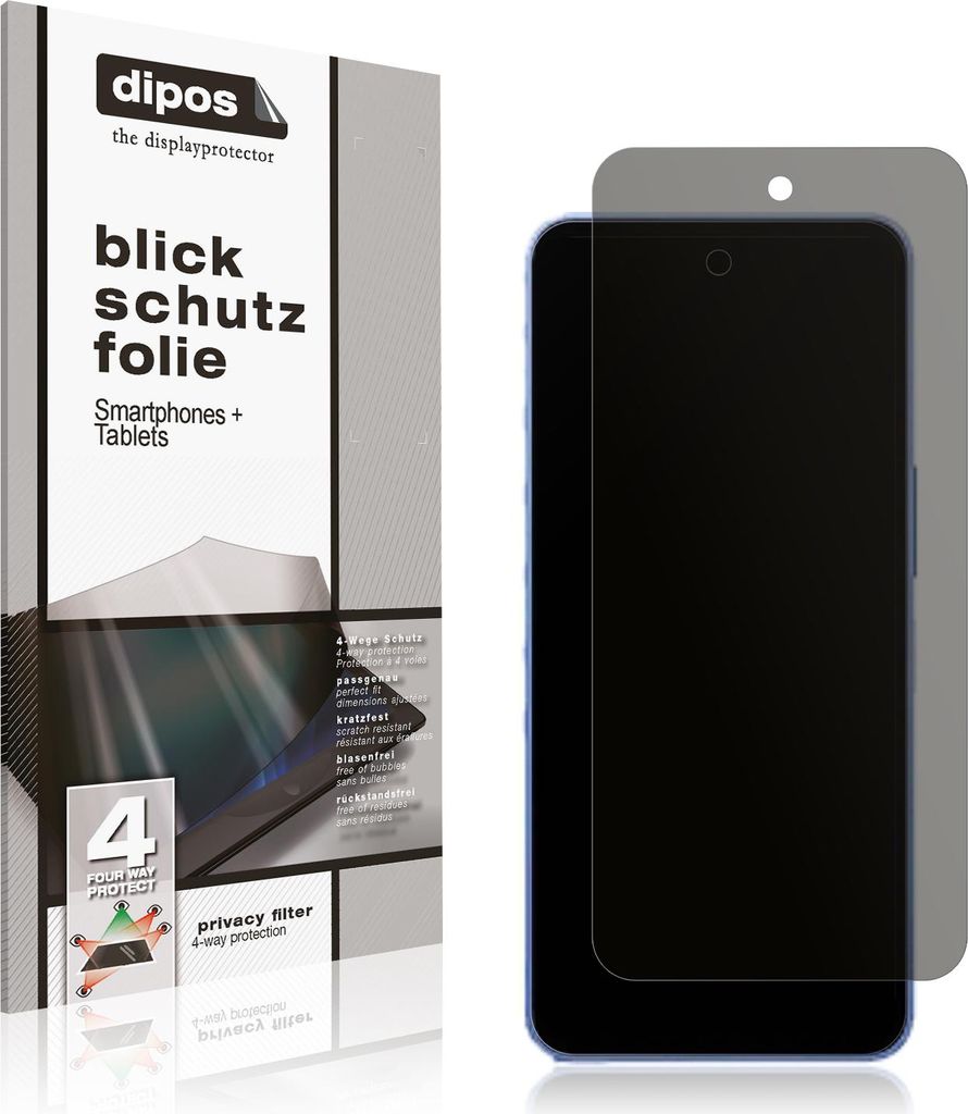 Blickschutzfolie für Sharp Aquos wish5 matt Schutzfolie Folie Display Schutz dipos