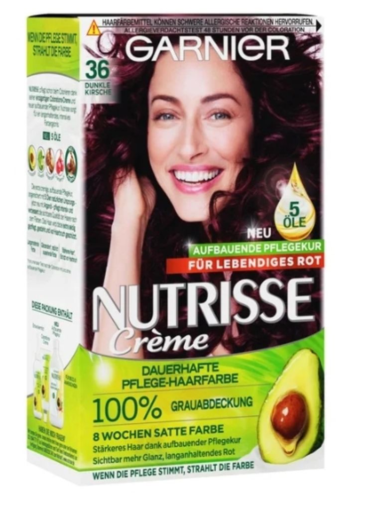 Garnier Nutrisse, 36 Dunkle Kirsche, Farba do włosów Zdjęcie produktu 
