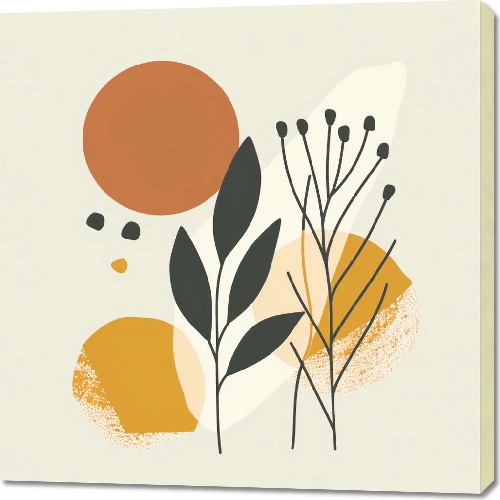 Quadro Artistico Botanical Pressure 100x100 - Emozioni della Natura