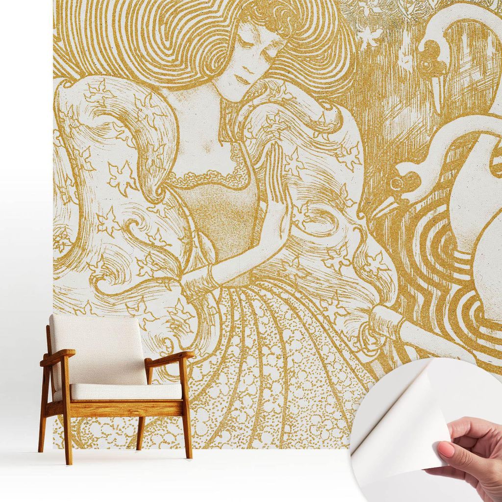 Fototapete selbstklebend - 250x250 cm - Tapete - Wandtapete - Wandbilder - Klebefolie - Dekofolie - Tapete Folie - Wand - Dekoration - Wohnzimmer -...