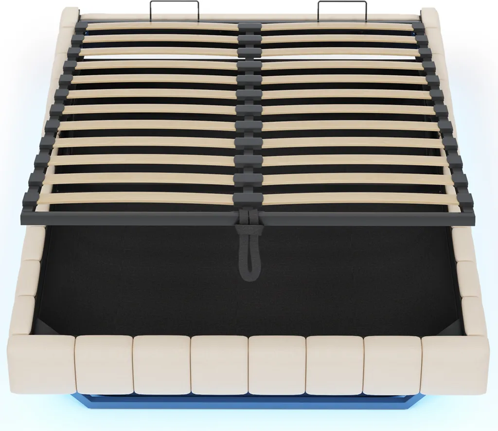Lit de rangement pour chambre d'ado 140x200cm avec éclairage LED - 9