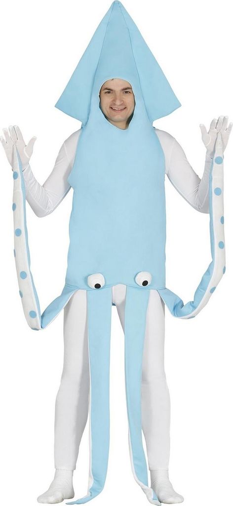 Fiestas Guirca - Tintenfisch-Kostüm für Herren FG1464 (L) (Blau)