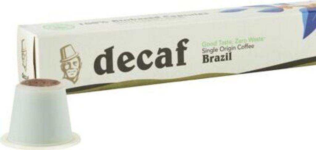 Espresso Koffeinfrei - BRAZIL Kompostierbar 10 Kapseln für Nespresso
