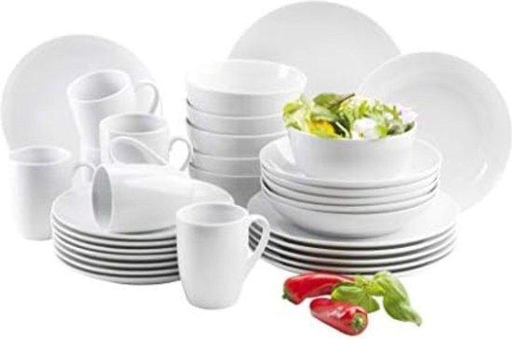 Dinner-Set 30 Stück - 6 Personen - Geschirr-Set 6 Personen