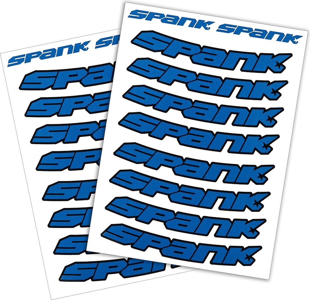 Spank Rim Stickies, Rim Decal Kits blue