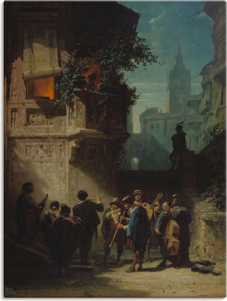 ARTland Leinwandbild Spanisches Ständchen Serenade Größe: 90x120 cm