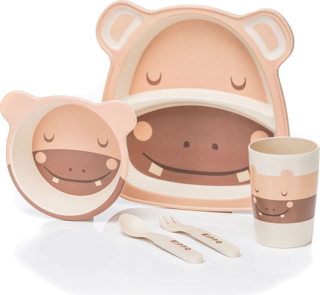 Kindergeschirr aus Kunststoff - Hippo